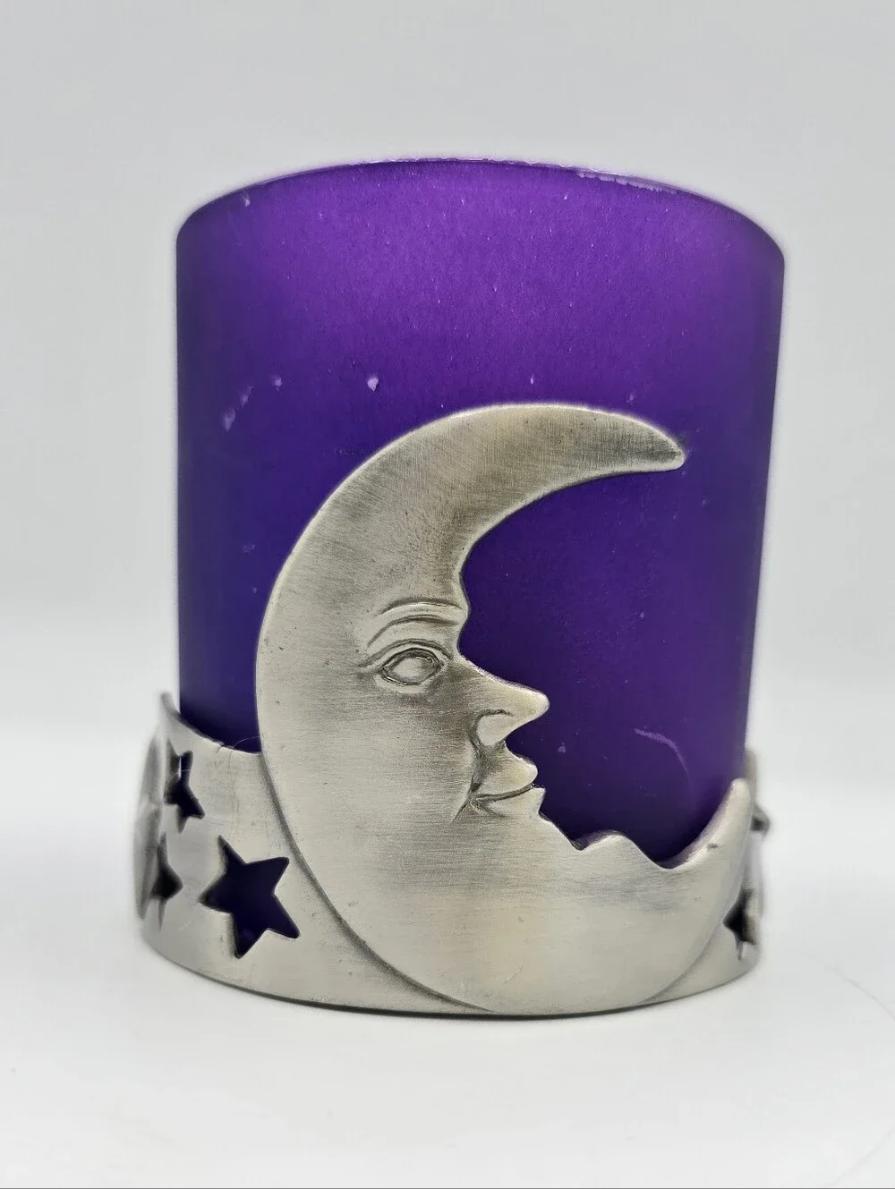 Vintage Celestial Moon Votive Candle Holder | Whimsigoth